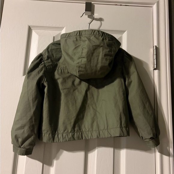 Old Navy Kids Olive Utility Hooded Jacket - Picture 2 of 3